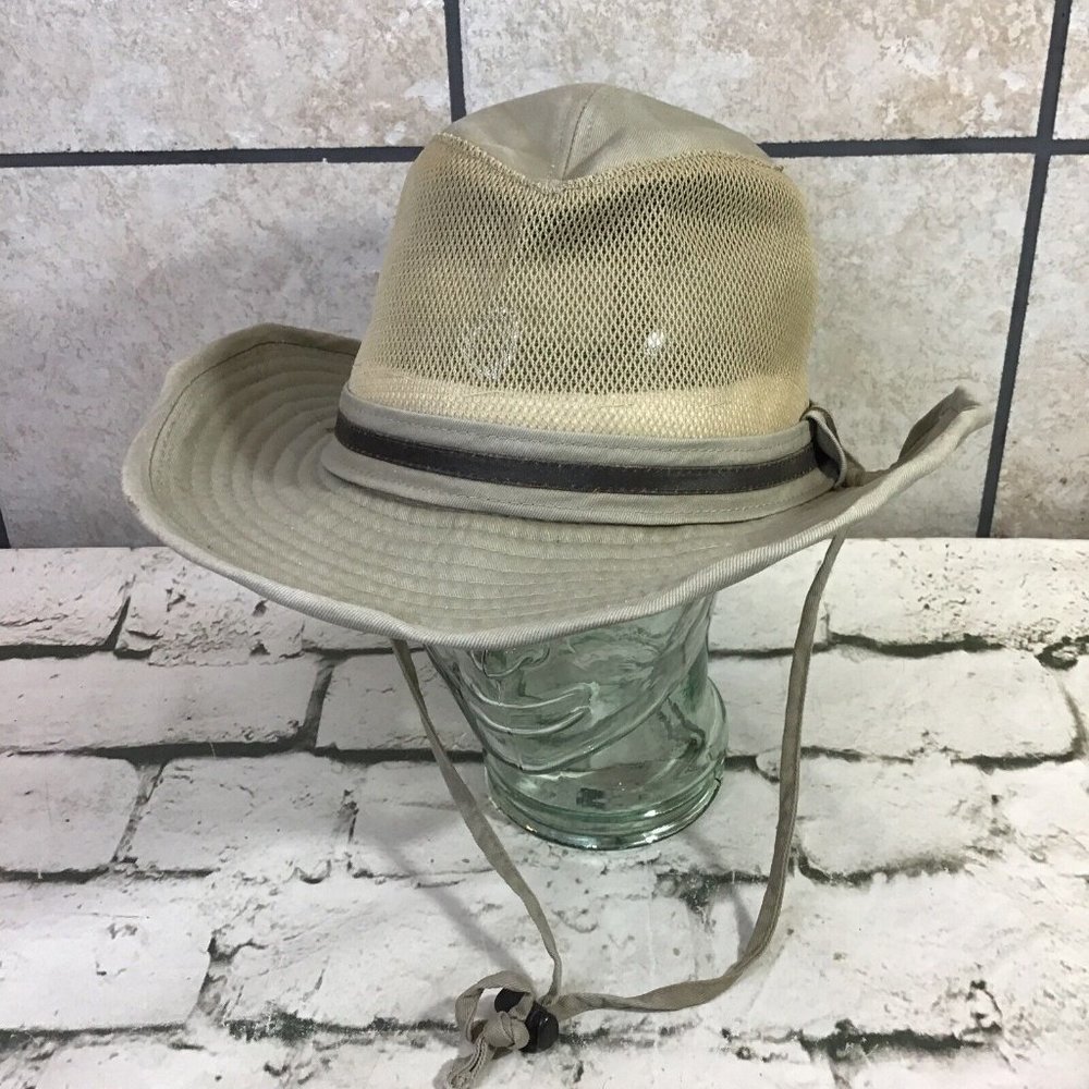 Broner Hat Unisex Size M Outback Drifter Solarweave Mesh Khaki Explorer‎ Sun Cap